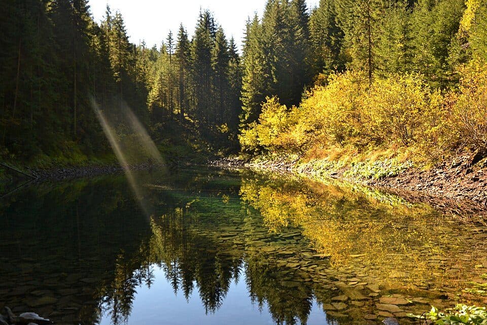 Траверс Аршиці (помаранчеві мітки)