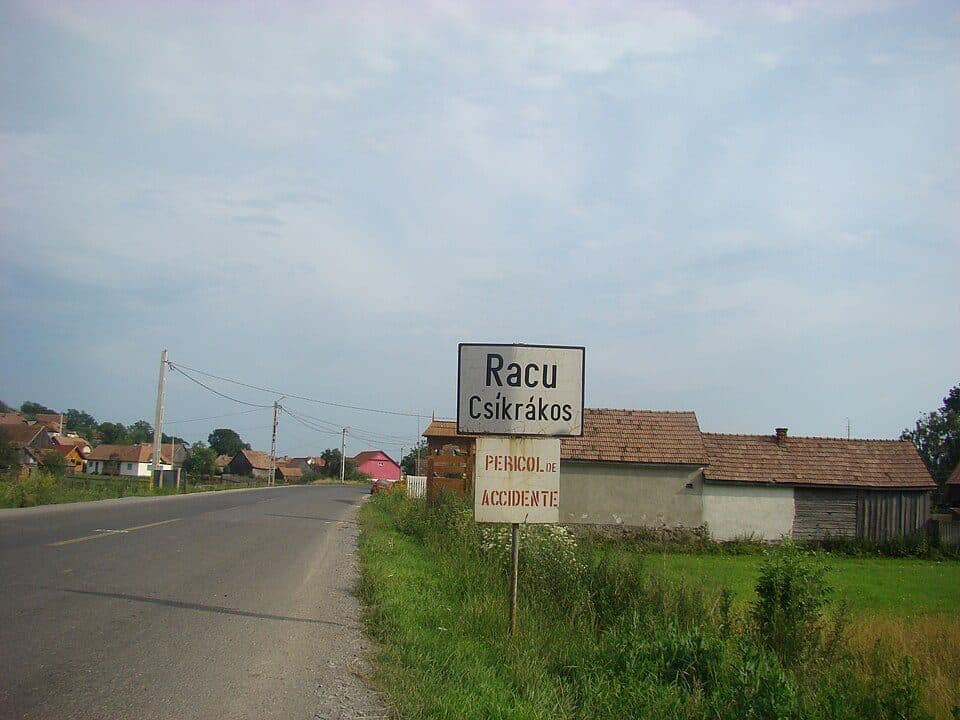 sat Racu - Ruinele Cetății Pogányvár - intersecție traseul BA (creasta principală)