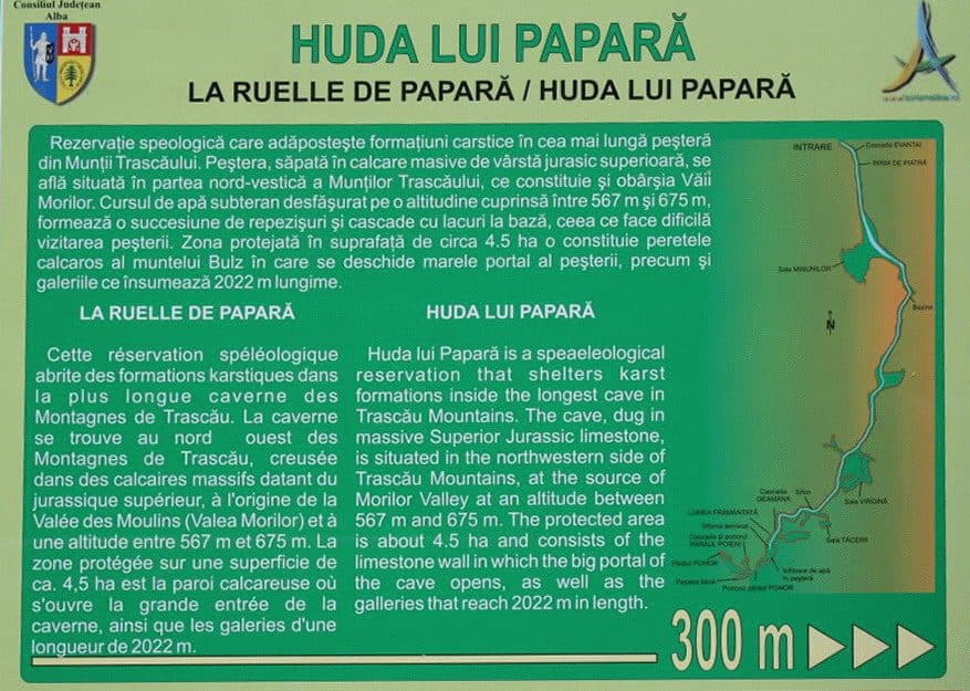 Lunca Arieșului - Poiana Șipote - Peștera Huda lui Papară