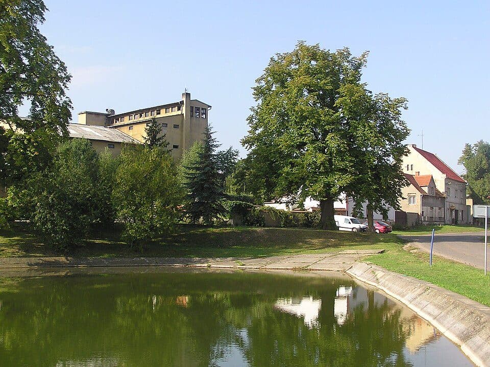 [Z] Na Boru (rozc.) - Hřivice (žst): odbočka k Hřivické jeskyni