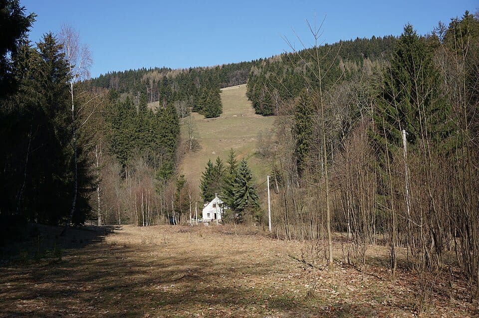 Červený kámen - odbočka k vrcholu