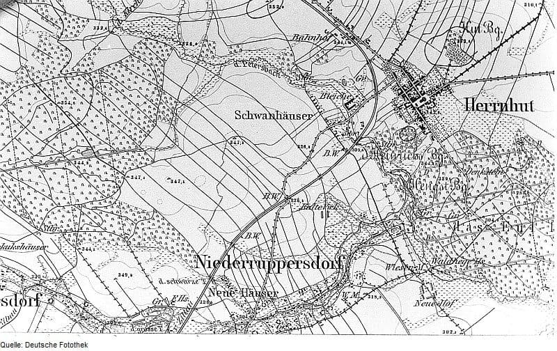 Obercunnersdorf – Ruppersdorf (gelber Punkt)