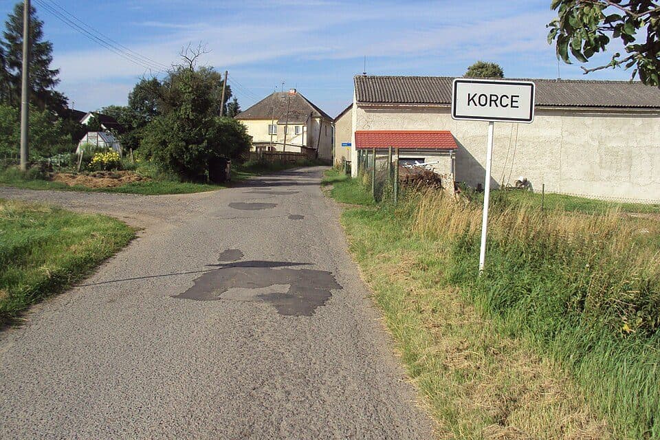 odbočka na Korecký vrch