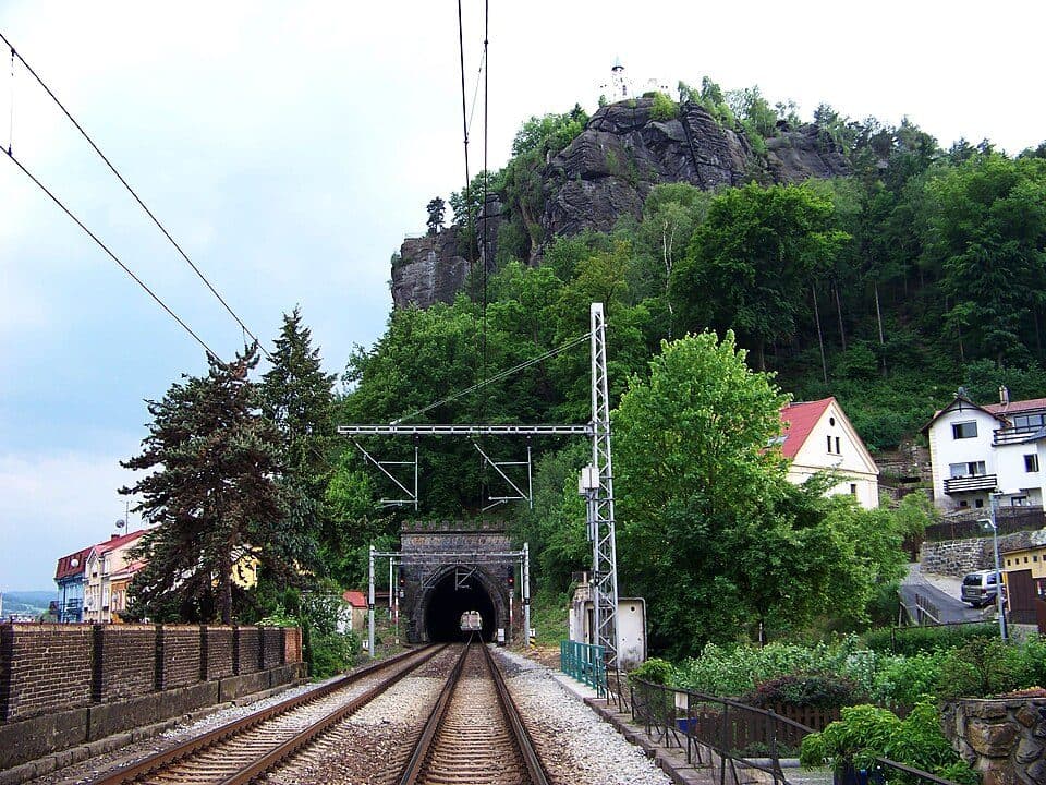 [Z] Děčín Tyršův most - nad vlajkou
