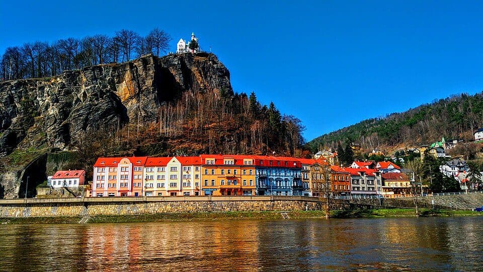 [Z] Děčín Tyršův most - nad vlajkou