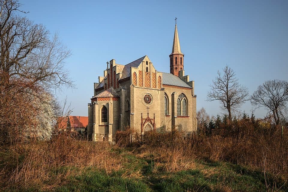 Koiszków, rozwidlenie szlaków - Słup