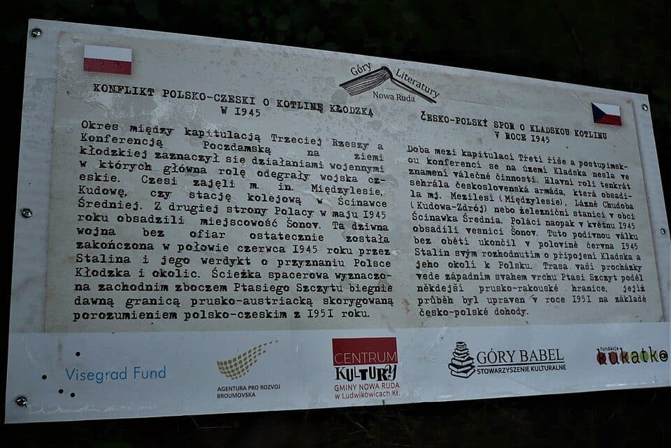 Szlak Niebieski Nowa Ruda Broumov