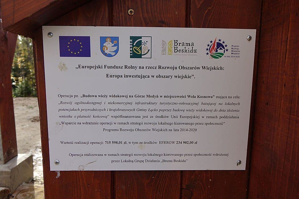 Modyń - szlak pieszy czarny