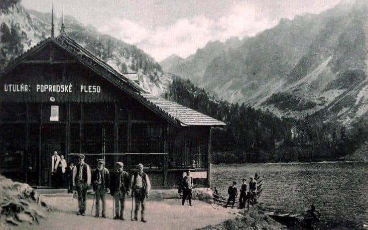 Chodník lesom medzi plesom a Plesom