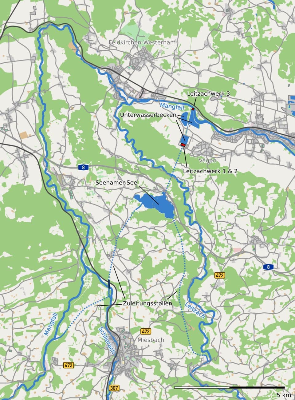 Leitzachwerke Unterwasserbecken