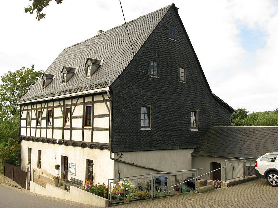 Wanderweg Gelber Balken Raum Zwickau