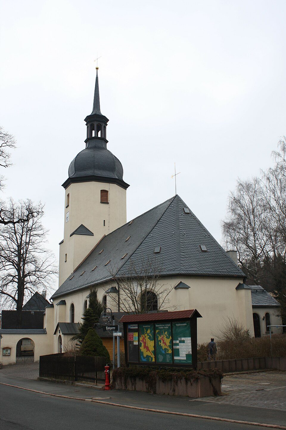 Ww Bockau - Straße Blauenthal/Sosa, Markierung mangelhaft