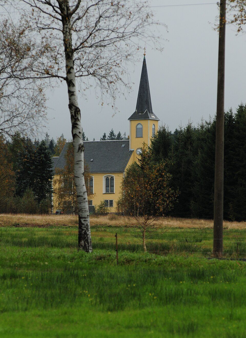 Gelbe Markierung