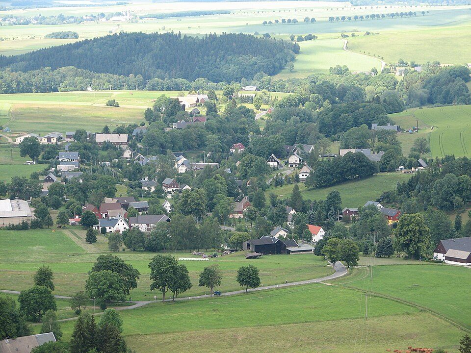 grüner Balken auf weißem Grund
