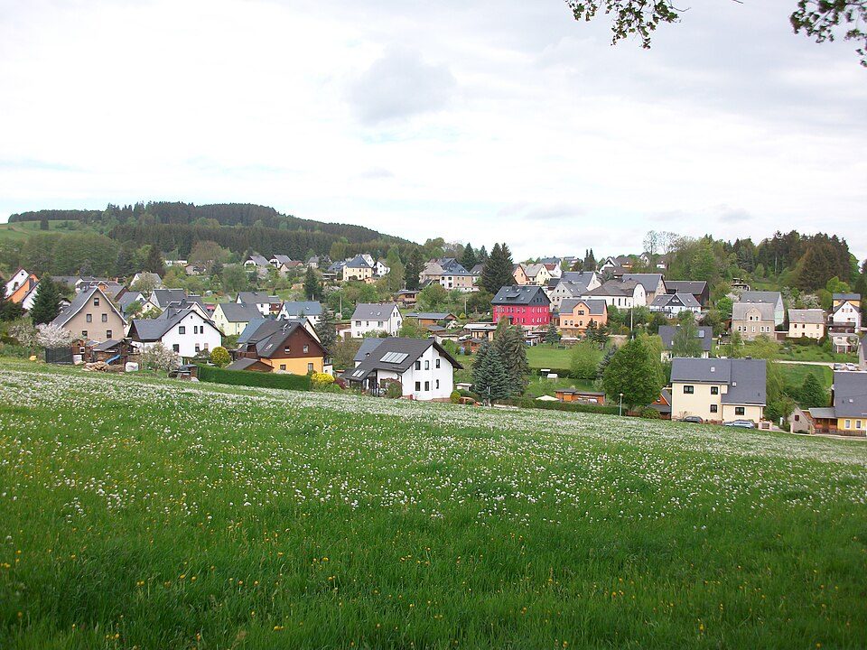 Ww Bockau - Straße Blauenthal/Sosa, Markierung mangelhaft