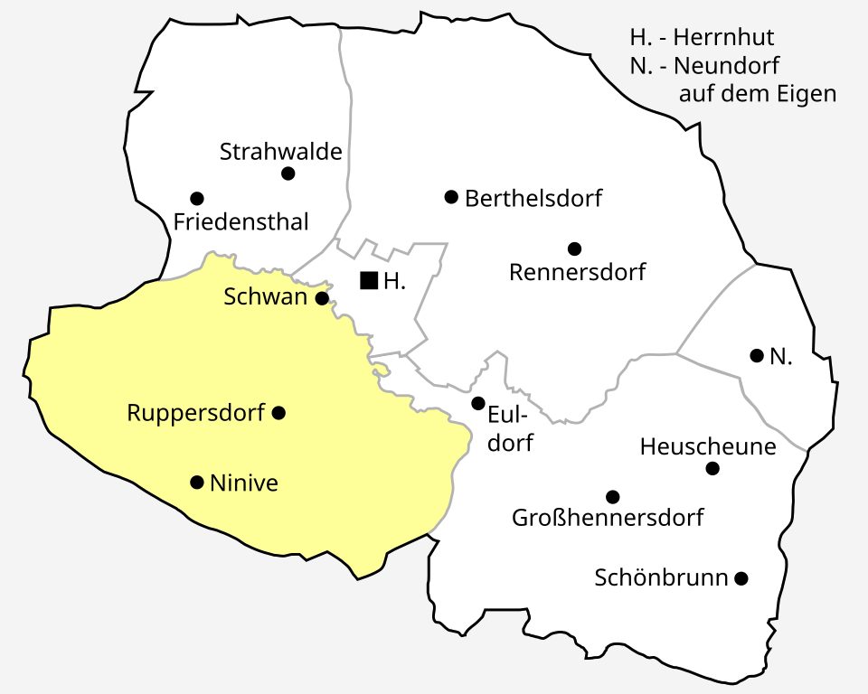 Obercunnersdorf – Ruppersdorf (gelber Punkt)