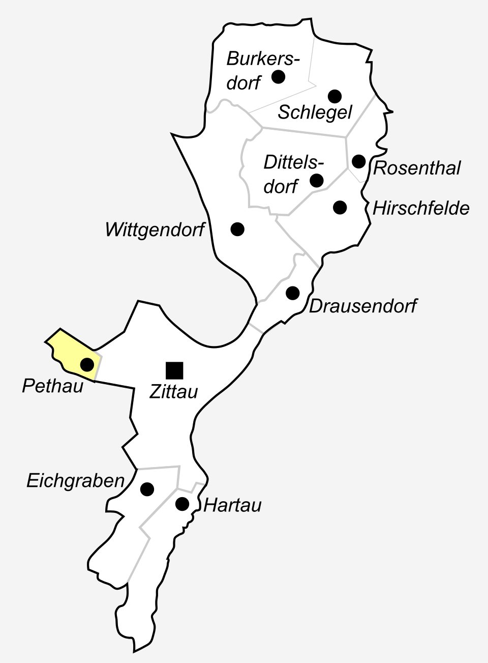 Zittau - Vorstadt - Olbersdorf (grüner Punkt)