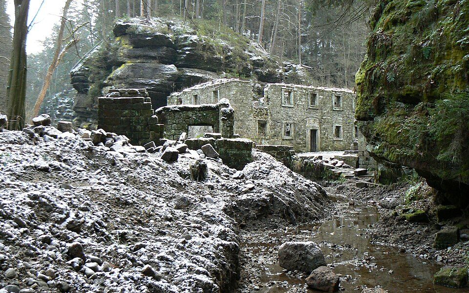 Grüner Strich, Sächsische Schweiz (rechtselbisch)