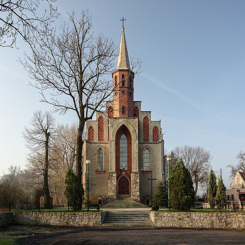 Koiszków, rozwidlenie szlaków - Słup