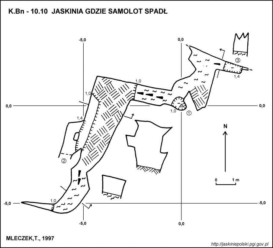Jaskinia gdzie samolot spadł